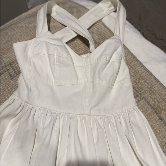 Anthropologie Forever that girl white denim dress - Picture 2 of 6